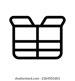 Open Box Icon Vector Symbol Design Illustration