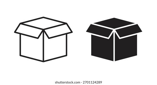Open box icon vector, Symbol, logo illustrations