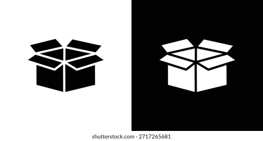 Open box icon vector, Symbol, logo illustrations