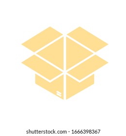 Icono de línea de cuadro abierto. icono de cuadro aislado en fondo blanco de la colección essentials. icono de caja moderno y moderno símbolo de caja para logotipo, web, app, eps 10