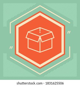 Open box line icon, parcel, elements for your design