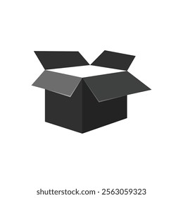 Open box on a white background