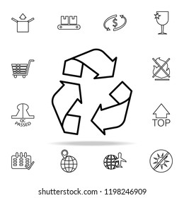open box outline icon. Cargo logistic icons universal set for web and mobile
