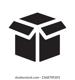 open box package symbol icon vector design illustration