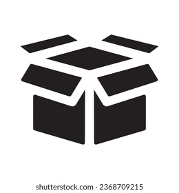 open box package symbol icon vector design illustration