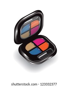 open box shadow in four colors with a mirror