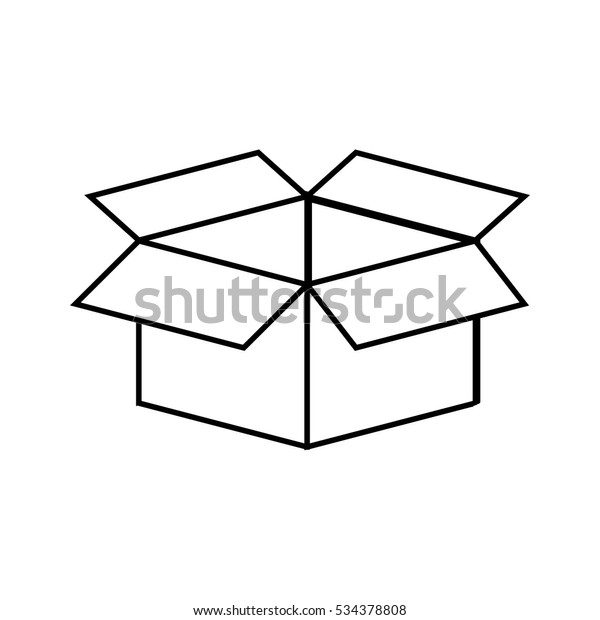 Open Box Symbol Icon Vector Illustration Stock Vector (Royalty Free ...