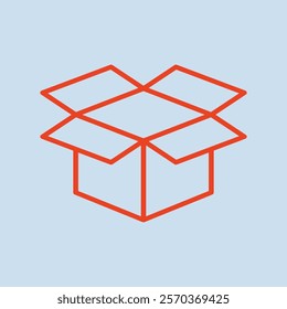 Open box trendy artwork applicable abstract vector illustration colorful valuable design.eps