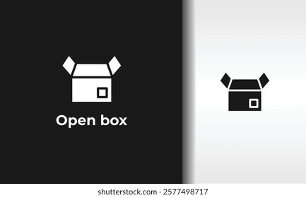 Open Box Vector, Icon Or Logo Sign Isolated Symbol Illustration