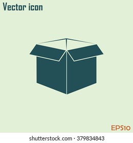 open box vector illustration. Flat design style