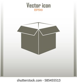 open box vector illustration. Flat design style