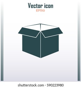 open box vector illustration. Flat design style