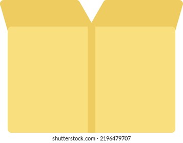 offene Box, Vektorgrafik auf transparentem Hintergrund. Hochwertige Symbole. Zeilenfarbige Vektorsymbole für Konzept und Grafikdesign. 
