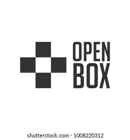 Open Box Vector Template Design