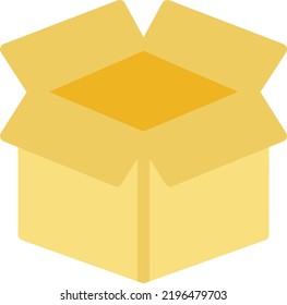 open boxVector illustration on a transparent background. Premium quality symmbols. Line Color vector icons for concept and graphic design. 
