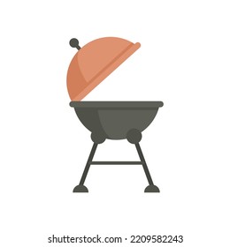 Abrir icono de brasil. Ilustración plana del icono del vector Open brazier aislado en fondo blanco