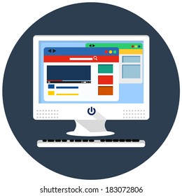 open browser on desktop