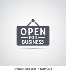 Open For Business Sign.