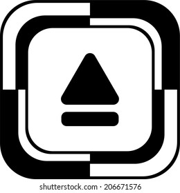 Open button mosaic square