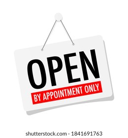 Open By Appointment Only On Door Sign Hanging