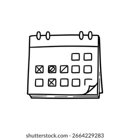 Open calendar with school dates highlighted for academic planning and scheduling
