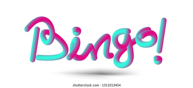 Open Calligraphic 3d Pipe Style Text Vector illustration Design