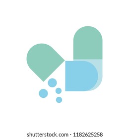 open capsule pill pouring balls medicine