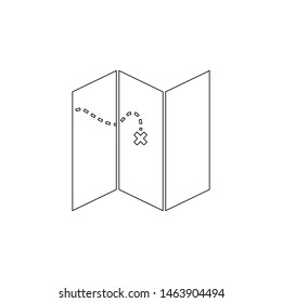 open card icon. Element of web for mobile concept and web apps icon. Outline, thin line icon for website design and development, app development