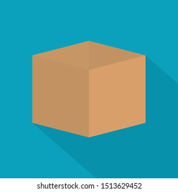 open cardboard box icon- vector illustration