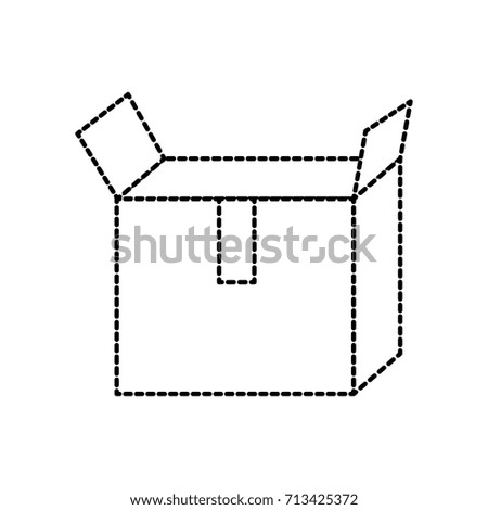 open cardboard box safety concept icon