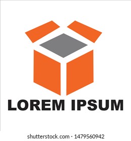 open cardboard logo vector paper