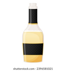 Offene Champagnerflasche einzeln auf Weiß