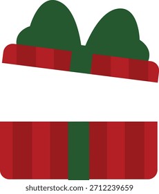 Abrir la caja de regalo de Navidad con arco