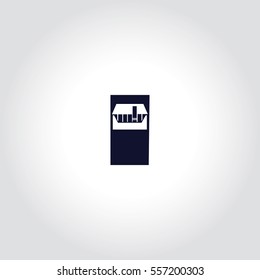 Open cigarettes pack box Vector Icon.