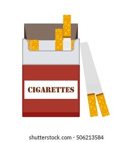 Open cigarettes pack icon