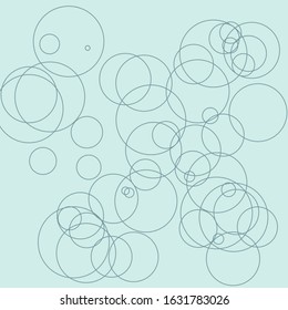 Open circle pattern randomly distributed on soft background