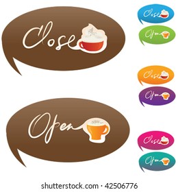 Open and close Bar - vector illustration