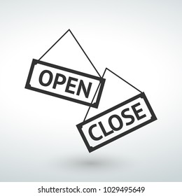 open close icon design element
