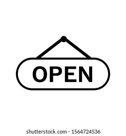 open / close icon design vector template