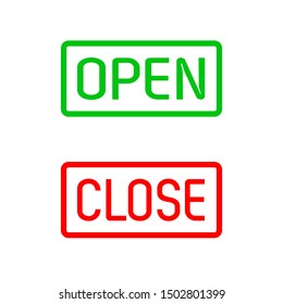 Open Close Icon Vector Design Symbol Illustration