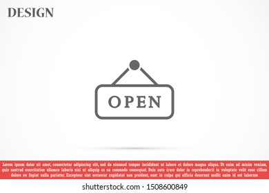 Open Close Icon Vector Design Template. icon for people vector icons