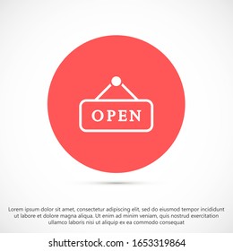 Open Close Icon Vector Design Template. 