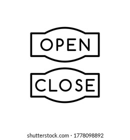 Open Close Icon Vector Sign Stock Vector (Royalty Free) 1778098892 ...