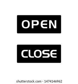 Open Close icon vector symbol illustration