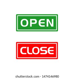 Open Close icon vector symbol illustration