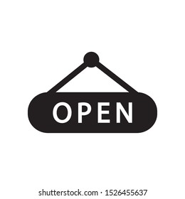 open close icon vector symbol template