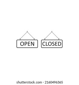 open and close line icon,vector illustration symbol design.