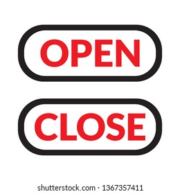 open and close sign
