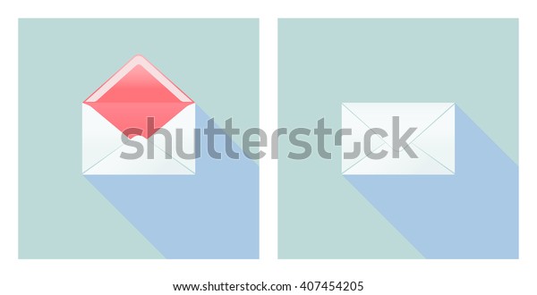 Open And Close Sign with\
Envelope
