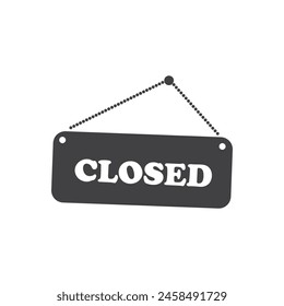 Open and close sign and symbol vector